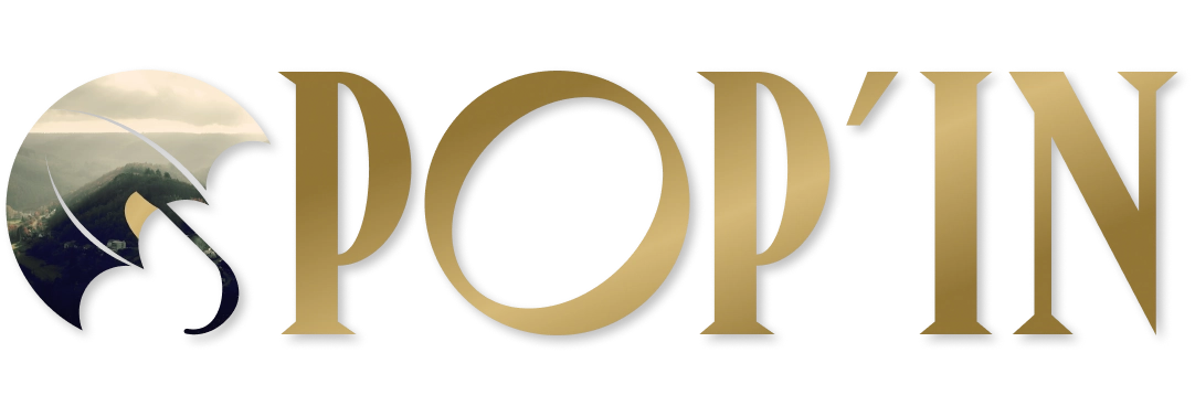 Logo de Pop'in, évoquant des escapades surprises dans la nature, pour des aventures inédites et personnalisées.